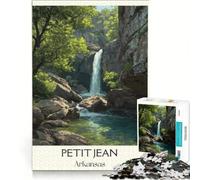 Petit Jean Arkansas Rompecabezas de 1000 Piezas | Decoración de pared desafiante de completar Gran regalo para los gamers 52x38cm