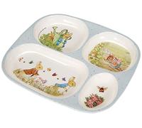 Petit Jour Paris - Bandeja para servir de 4 compartimentos Peter Rabbit - para aumentar el sabor del gusto, color blanco