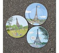 Petit Jour Paris - Juego de platos de postre La Tour Eiffel, perfecto para pastel de manzana