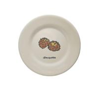 Petit Jour - Plato de postre (melamina, 20 cm), diseño de búhos por Soledad, blanco, para uso diario, redondo, color blanco