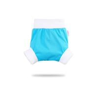 Petit Lulu Funda para pañales de tela de dominada, tamaño XL, lavable y reutilizable, fabricado en Europa (azul)