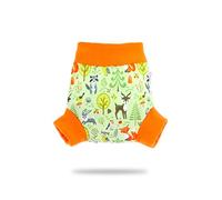 Petit Lulu Pull Up PUL Overhose Talla M (6-10 kg) | Pantalones impermeables para pañales de bragas | Pañales de tela | Pantalones reutilizables y lavables | Fabricado en la UE, Animales del bosque., M