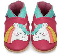 Petit Marin - Preciosos zapatos de bebé de piel suave con suela de ante - Zapatos de bebé para los primeros pasos blanco Purple Donkey Talla:18-24 meses