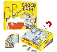 Petit Moulin Croco Bath - Juego de lógica y Pensamiento magnético de Madera para niños de 4 a 10 años-60 desafíos con-Desarrolla el Pensamiento estratégico-Juega Solo o en Familia