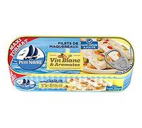 Petit Navire - Salsa de filetes de caballa para vino blanco sin sabor añadido, 235 g