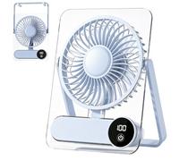 Petit Ventilateur De Bureau 1200mAh Rechargeable 100 Vitesses Affichage