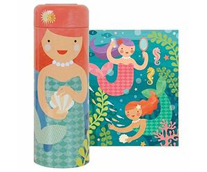 Petitcollage Playful Mermaids - Puzzle 64 Piezas + Hucha Caja Estaño - Nuevo