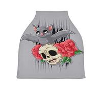 Petite Chauve-Souris Crâne Rose Rose Cubierta de Lactancia Materna Asiento de Bebé Cubierta de Cochecito Transpirable Carros de La Compra Cubierta para Niños Niñas