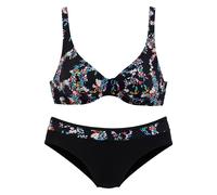 PETITE FLEUR Bikini mezcla de colores / negro Mujer PETITE FLEUR M-LxB mezcla de colores / negro