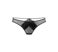 PETITE FLEUR GOLD Tanga negro XS-S negro
