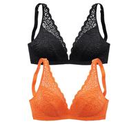 PETITE FLEUR Sujetador naranja / negro 80xA naranja / negro