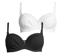 PETITE FLEUR Sujetador negro / blanco 90xD negro / blanco