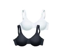 PETITE FLEUR Sujetador reductor negro / blanco 90xC negro / blanco