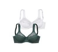 PETITE FLEUR Sujetador reductor verde / blanco 105xC verde / blanco