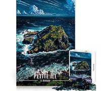 Petite Île, Isla de la Reunión Rompecabezas de 1000 Piezas para Adolescentes Ideal para estimular la Memoria, para el hogar y para armar Un Regalo Encantador (50x75cm)