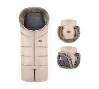 Petite&Mars Saco de dormir para cochecito Fusak 4v1 Arctic * Saco de dormir de invierno para cochecito, silla de paseo y asiento de coche * cálido * impermeable * resistente al viento, Rose Petal Set,