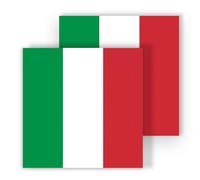 Petite Pine 2 Paquetes de Bandanas de Algodón Italia para Hombre Mujer, 52 × 52 CM Bandera Italiana Cuadrada Pañuelo Diadema Suave Pañuelo Bandana para Deportes Viajes Correr Trabajo