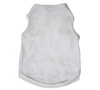 Petitebella - Camisa de algodón sin Mangas para Perro, Color Blanco