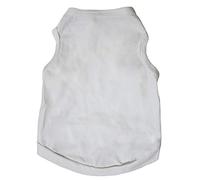 Petitebella - Camisa de algodón sin mangas para perro, color blanco