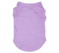 Petitebella Camisa lisa de un solo color para cachorros (lavanda, grande)