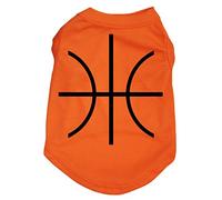 Petitebella Camiseta de baloncesto naranja para perro (pequeña)