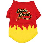 Petitebella - Camiseta para perro con temática de Halloween (pequeño diablo, grande)