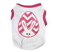 Petitebella Chevron Bunny Egg White Puppy Dog Shirt (XXXL)