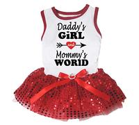 Petitebella Daddy'S Girl and Mommy's - Vestido para Perro