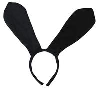 Petitebella Diadema de perro salchicha (negro, talla única)