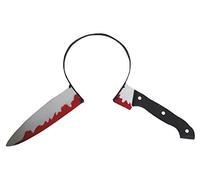 Petitebella Diadema de plástico con cuchillo sangriento (tamaño único)