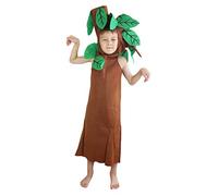 Petitebella - Disfraz de árbol marrón unisex para niños de 4 a 14 años, Marrón, 7-10 años