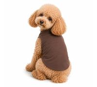 Petitebella Puppy Dog Dress Clothes Plain Mangas Sin Algodón tee T Shirt
