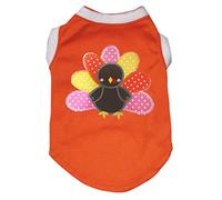 Petitebella Rainbow Turquía Camisa Cachorro Perro Ropa (Naranja, XL)