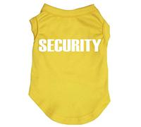 Petitebella Security Guard - Camisa para perro (amarillo, mediana), color amarillo