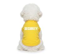 Petitebella Security Guard - Camisa para perro (amarillo, pequeña)