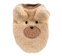 Petitebelle Bear - Suéteres de forro polar para cachorros (marrón claro, XL)