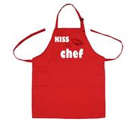 Petitebelle Besar los labios del cocinero poliéster delantal de cocina para niños Un tamaño rojo
