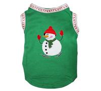 Petitebelle Camisa de hombre de jengibre para cachorro (verde/renos, XXXL)
