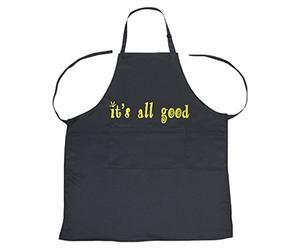 Petitebelle Está todo bien Poliéster Delantal de la cocina de la Infancia Un tamaño Negro