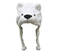 Petitebelle Los animales del traje de Halloween del sombrero unisex Tamaño de la ropa gratis Un tamaño Oso polar blanco