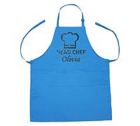 Petitebelle Personalizar cocina Jefe de cocina Delantal de poliéster para la Infancia Un tamaño Azul