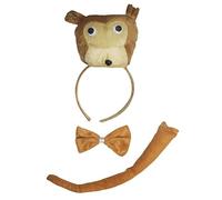 Petitebelle Traje de cola de 3 piezas en 3D diadema Bowtie Un tamaño mono 3d