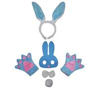 Petitebelle Traje de Máscara de 5 piezas diadema Bowtie Guantes de cola Un tamaño blue Bunny