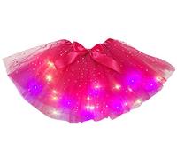 Petitebelle Tutú de tul con luces LED de 1 a 5 años