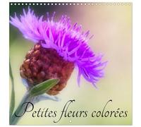 Petites fleurs colorées (Calendrier mural carré 2026 30 x 60 cm (ouvert)) Calendrier double avec une page pour vos prises de notes