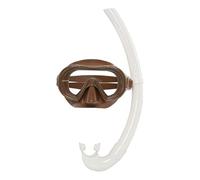 Petites Pommes Betty - Set de buceo infantil (6-14 años), de silicona de alta calidad, con máscara y tubo de esnórquel fácil de romper, ajuste suave, visión gran angular y bolsa de malla, Charleston