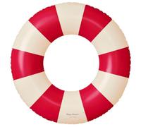 Petites Pommes Inflables de piscina para niños, tubo interior duradero, flotadores de piscina de diseño clásico a rayas impresos a mano, costuras suaves y cómodas, flotadores plegables para viajes