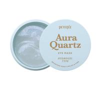 Petitfee Aura Quartz Hydrogel Eye Mask Blue 60 PCS (30 pares) - Parche de ojos para crculos oscuros se ilumina debajo de los ojos glutatin cido as