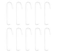 petjoyful 10 Piezas Agujas Curvas para Abalorios Agujas Giratorias para Cuentas de Acero Inoxidable para Bricolaje Curvadas con Mango Curvo Agujas para Abalorios Curvadas con Ojo