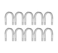 petjoyful 10 Unids Tanque de Peces Tubo de Codo en Forma de U Bomba de Oxígeno de Acero Inoxidable Tubo de CO2 Accesorio de Acuario